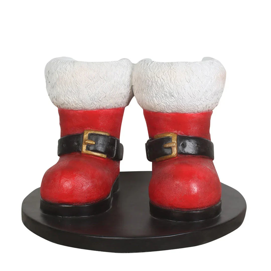 Santa Boots Photo Op Resin Display — view 1