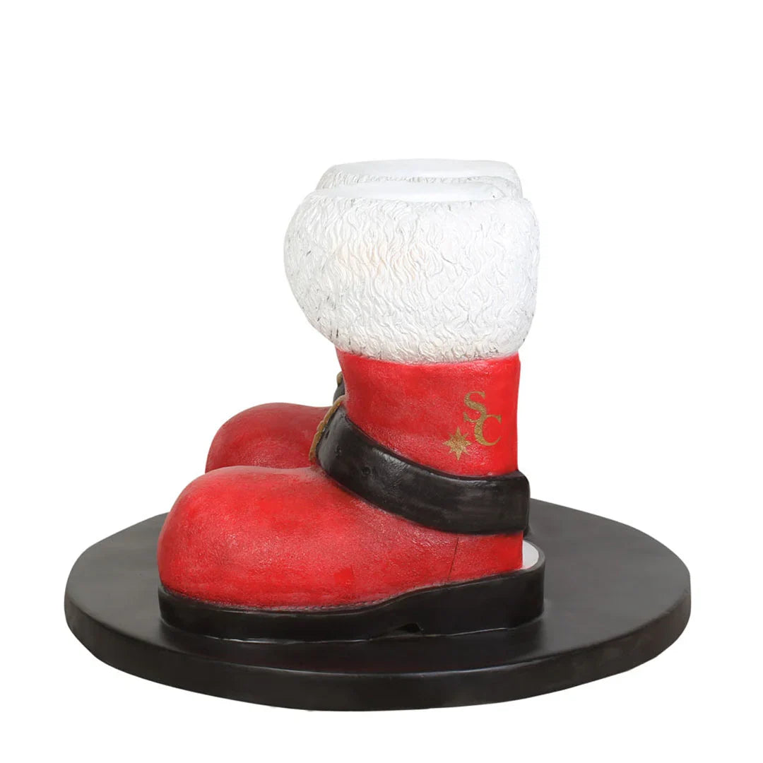 Santa Boots Photo Op Resin Display — view 2