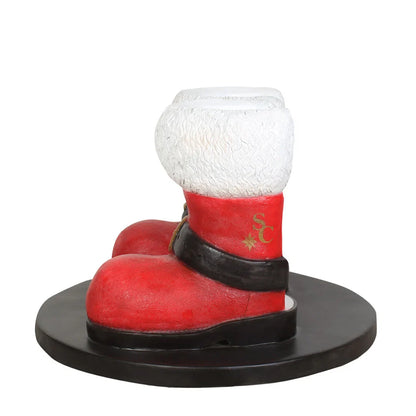 Santa Boots Photo Op Resin Display — view 2