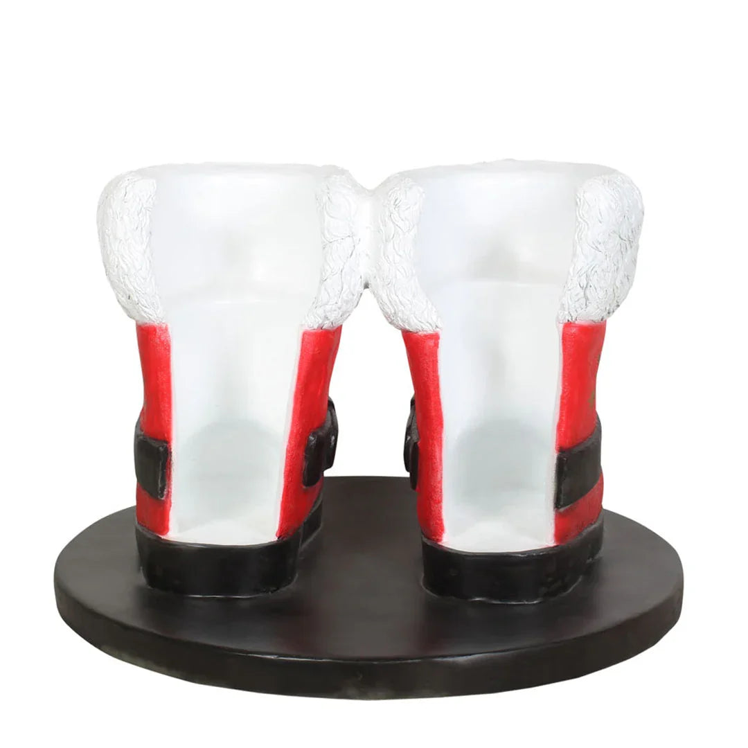 Santa Boots Photo Op Resin Display — view 3