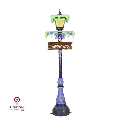 7 Foot Slim Witch Lamp Post Resin Display — view 4
