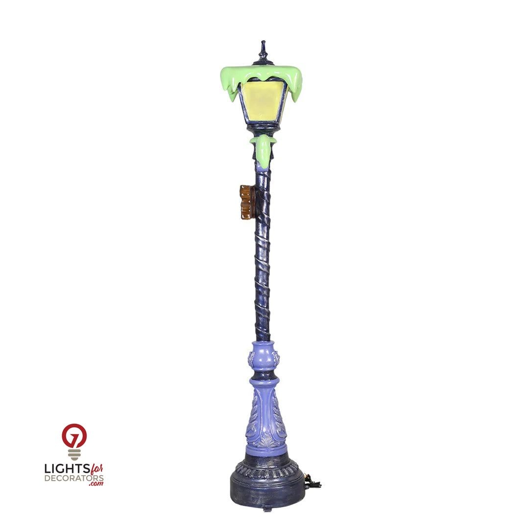 7 Foot Slim Witch Lamp Post Resin Display — view 5