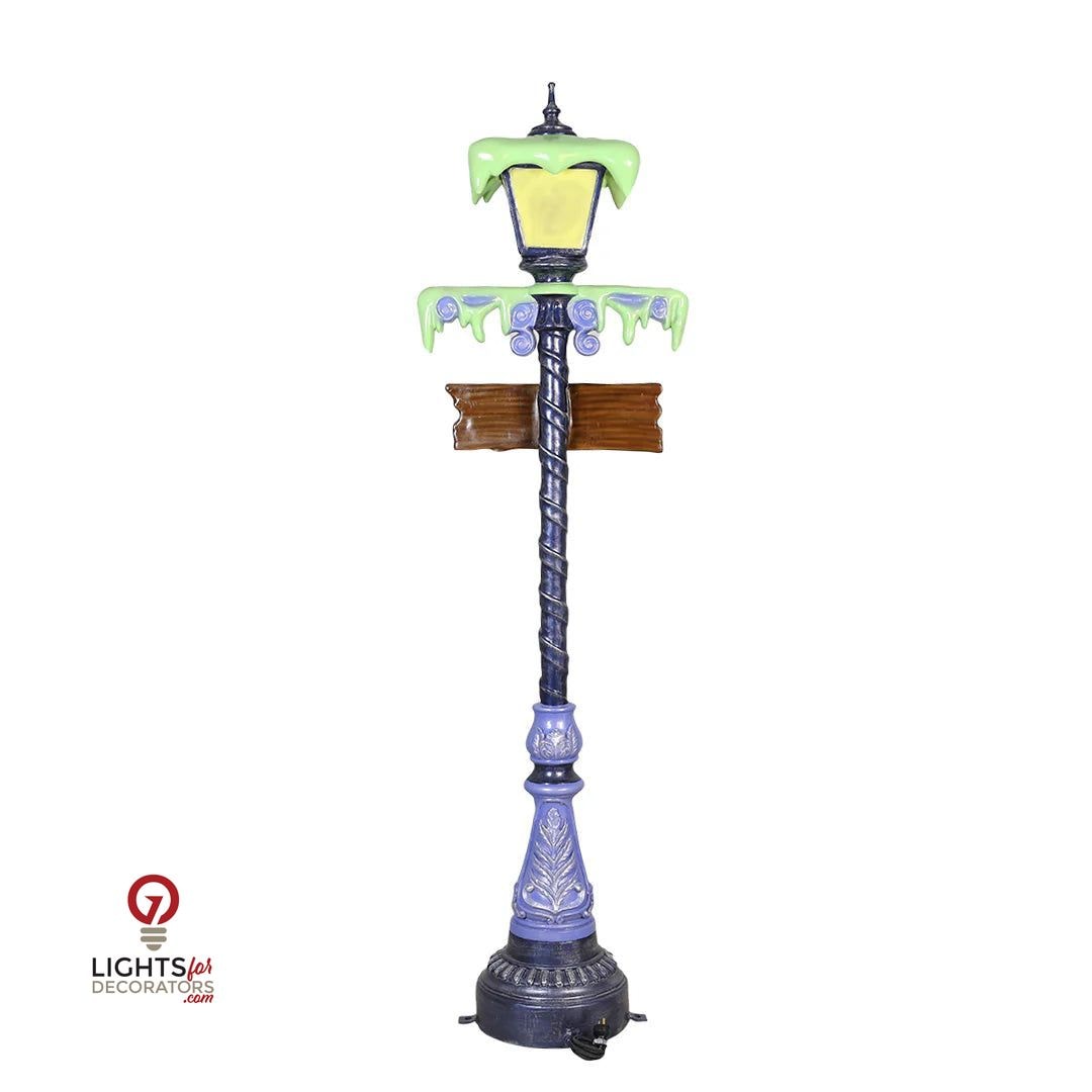 7 Foot Slim Witch Lamp Post Resin Display — view 6