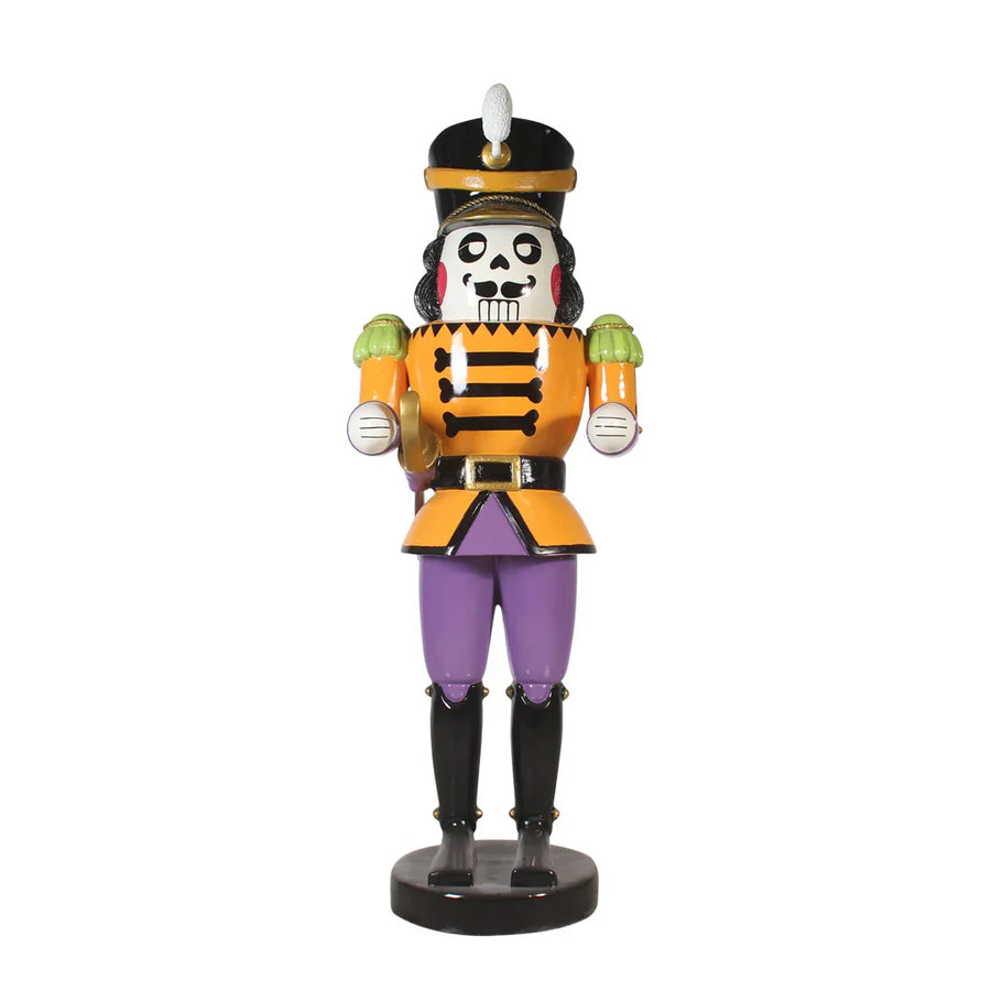 6' Scary Nutcracker Halloween Resin Display - Orange Orange