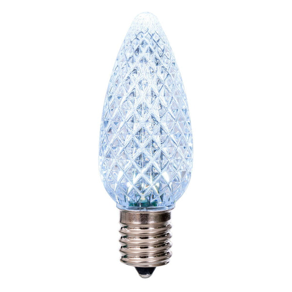 Pure White - LED C9 Faceted Bulb