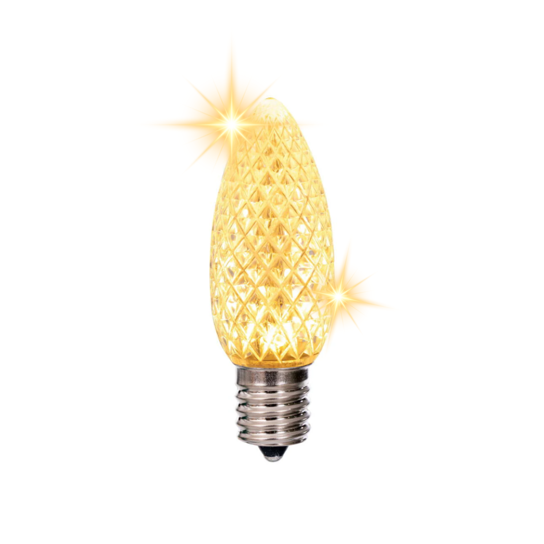 Warm White LED C9 - Holy Cow Faceted Bulb - Twinkle Warm White- Holy Cow — view 2
