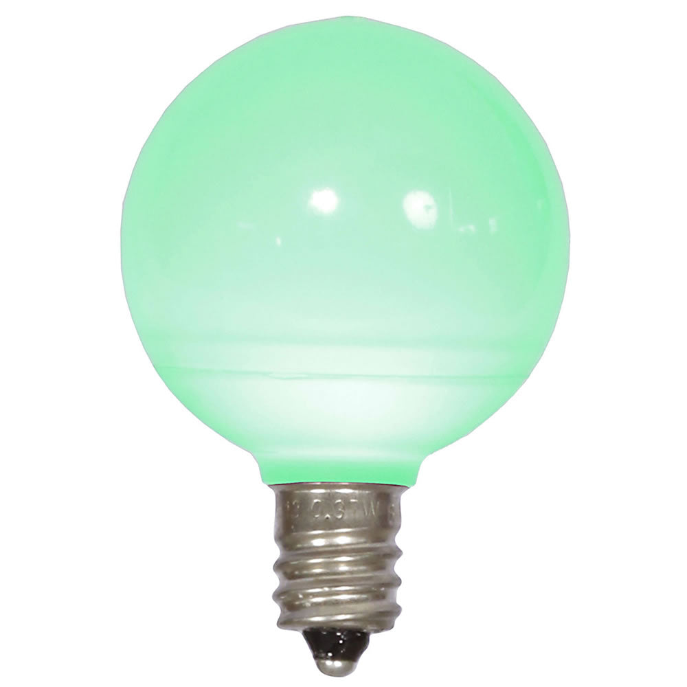 Green LED G40 - Ceramic Smooth Bulb - Steady Green — view 1