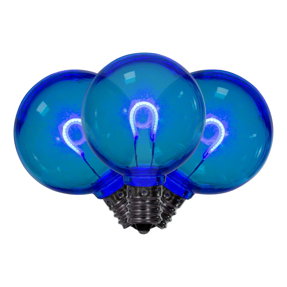 Blue LED G40 - Arched Filament Bulb - Steady Blue — view 1