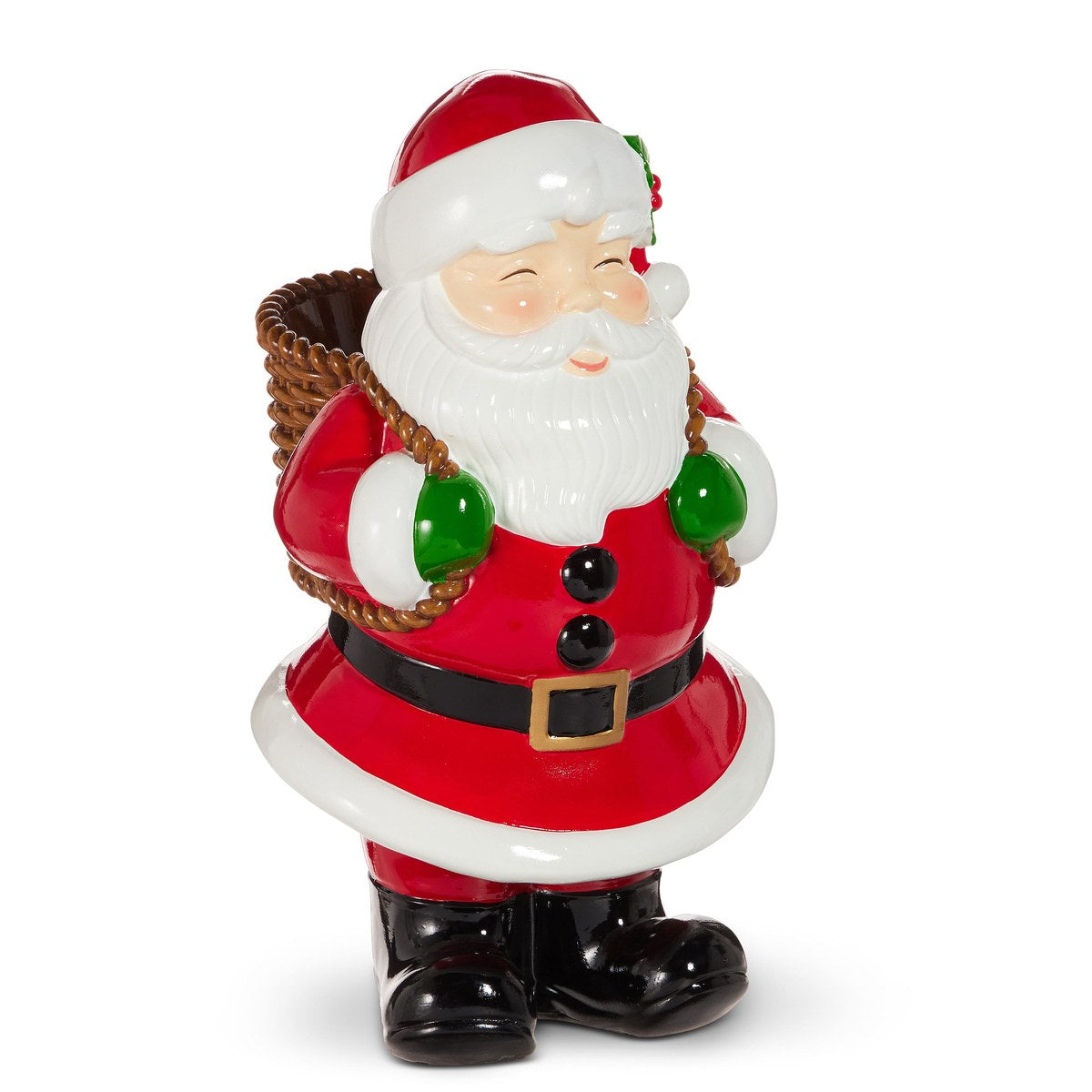 20" Santa with Basket — view 1
