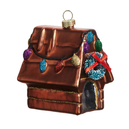 3.25" Festive Doghouse Ornament