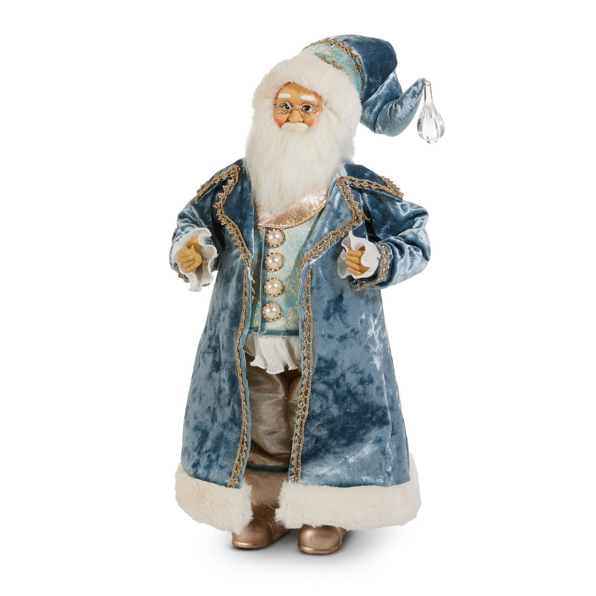 18" Blue Victorian Santa