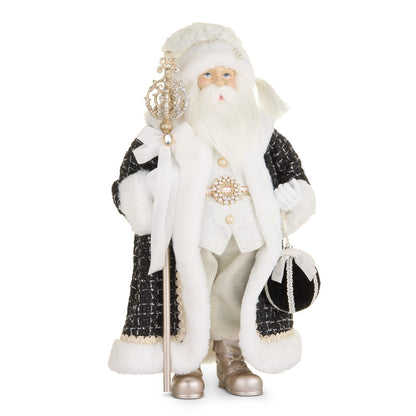 20.25" Baubles and Bow Santa — view 1