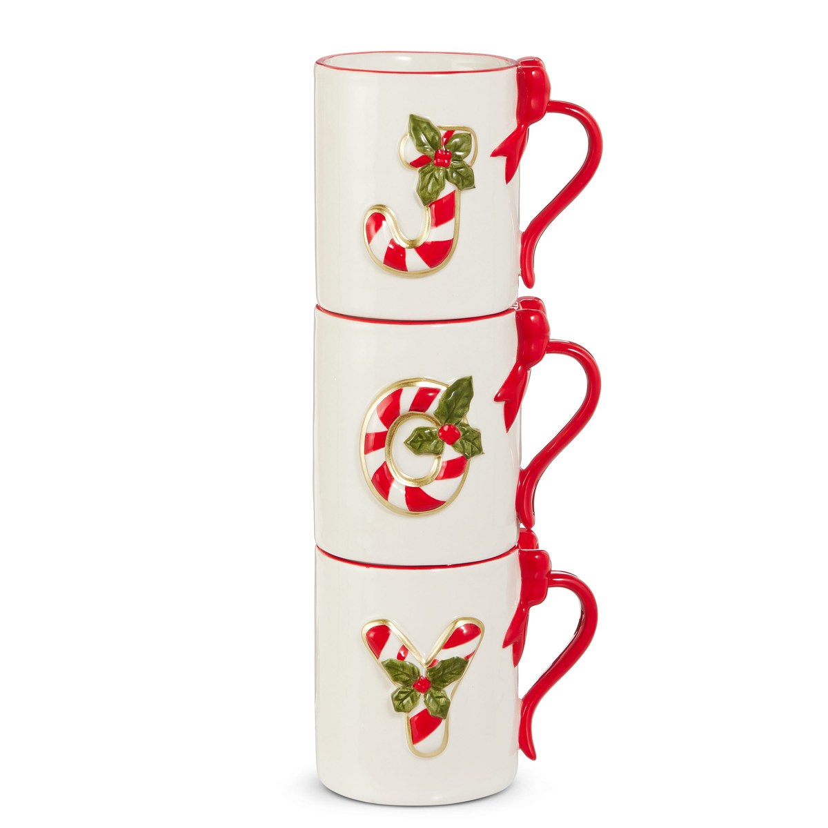 4.75" Joy Stacking Mugs – Set of 3