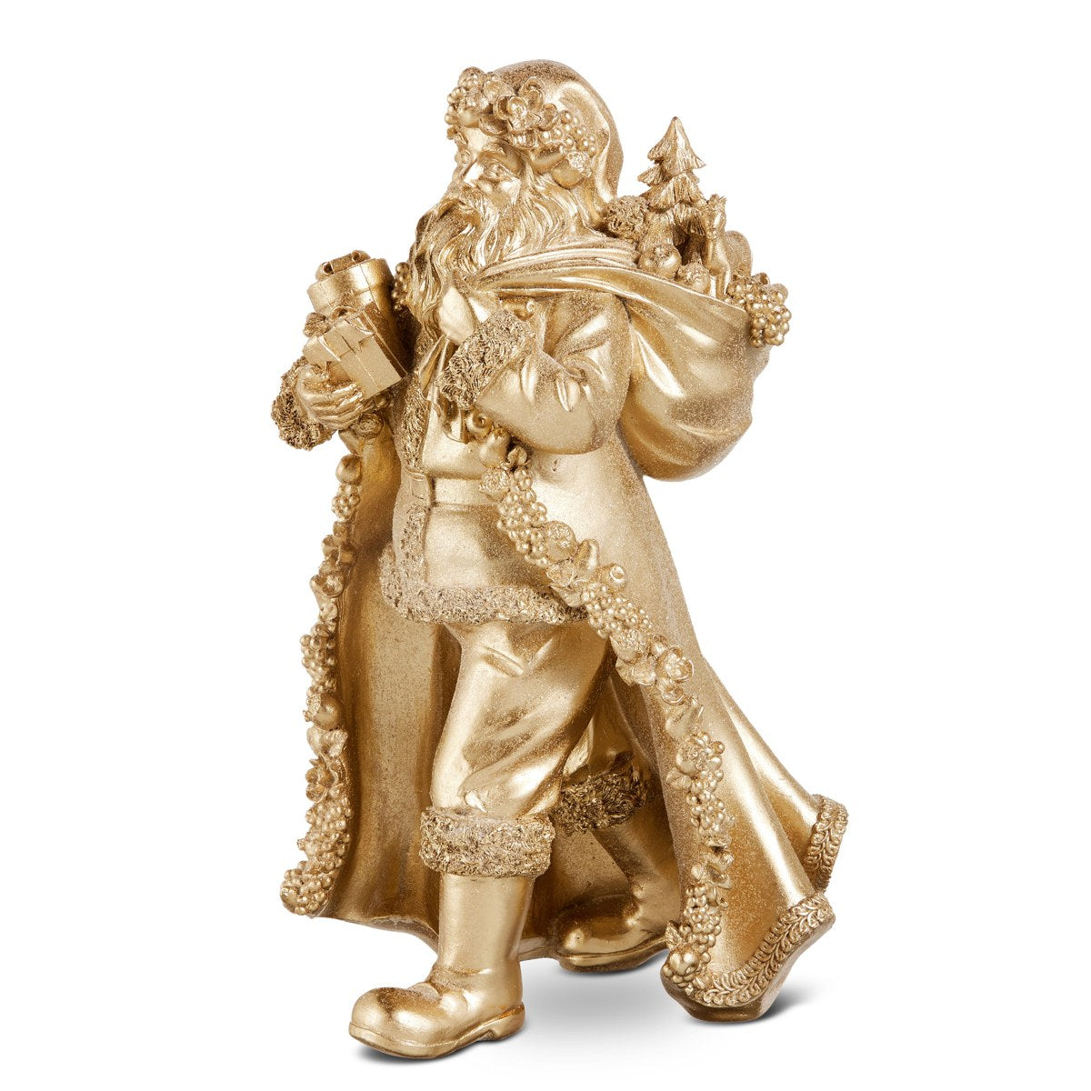 14" Fruit Trimmed Santa — view 1