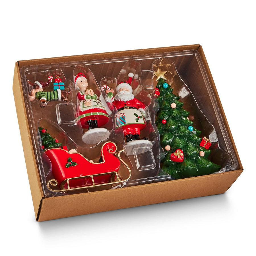 4.75" Santa's Scene Box Set – Box of 5