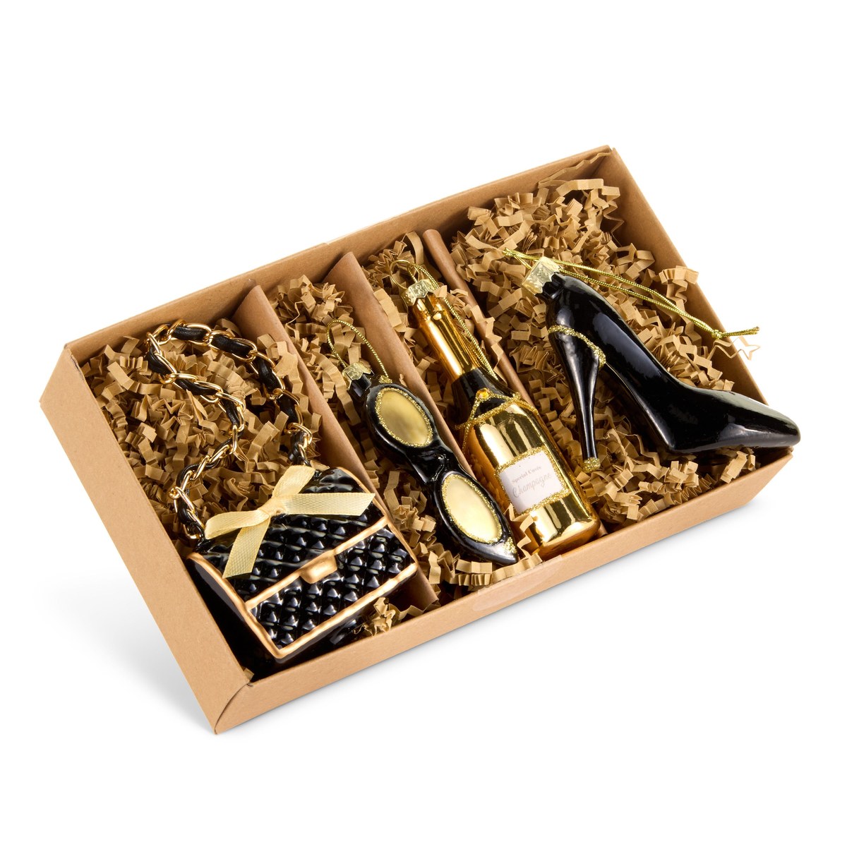 3.5" Box of Glam Girl Ornaments — view 1