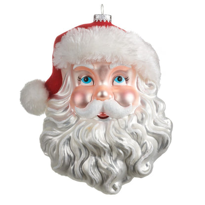 7" Santa Head Ornament