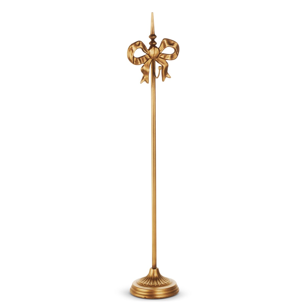 27.5" Gold Bow Stocking Stand