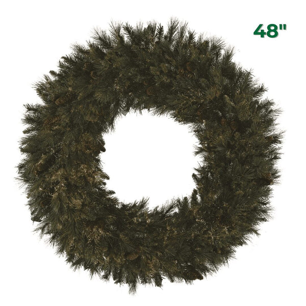 48" Mixed Noble Wreath - UNLIT