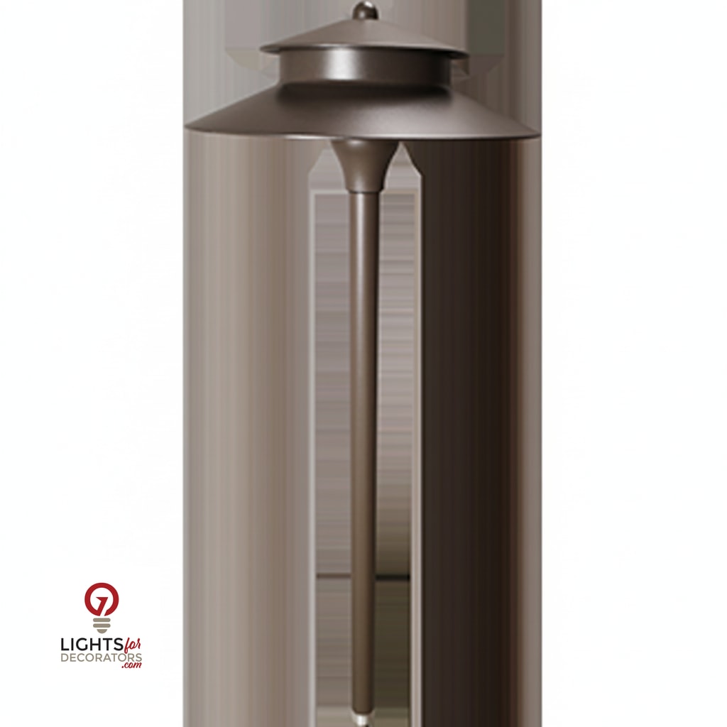 Sonoma 2W Integrated Aluminum Finial Top Pathlight -12 Volts - Bronze — view 2