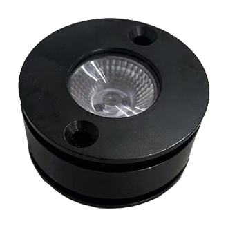 Iris Mini Integrated LED Fixture - 12 Volts - Stainless Steel - Black Finish