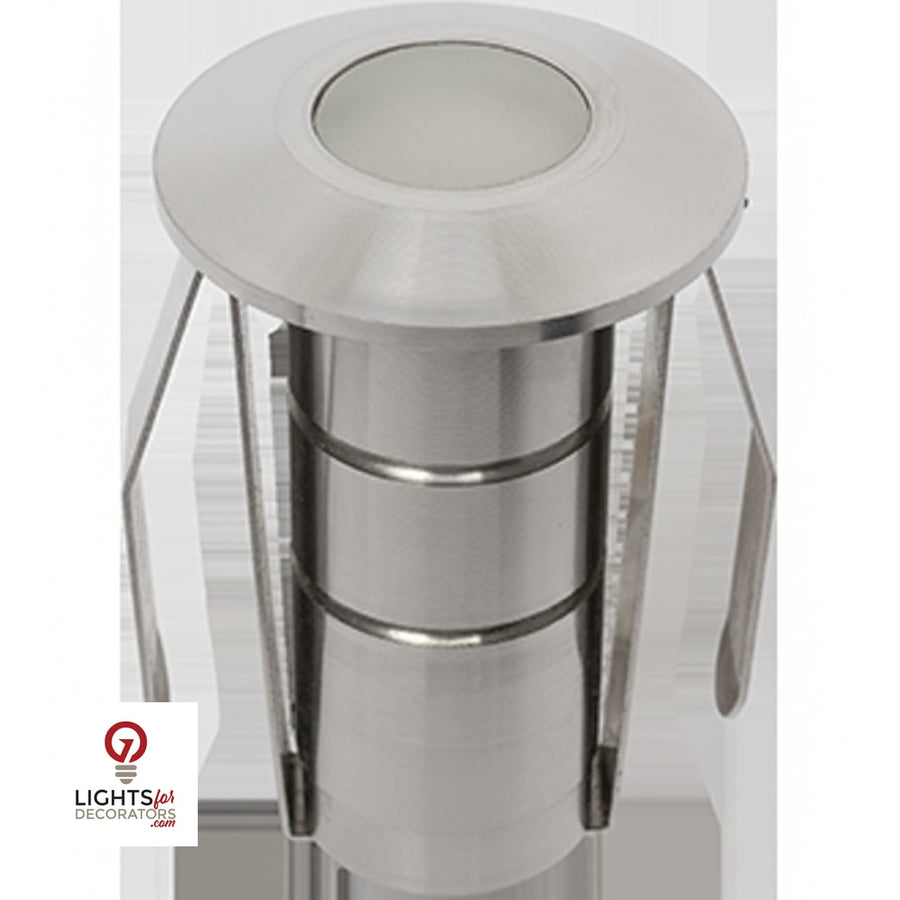 Sandpiper 1W Marker Light Flat Cover - 12 Volts - Stainless steel