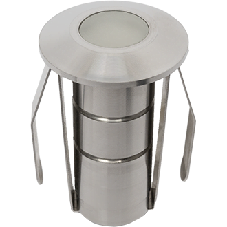 Sandpiper 1W Marker Light Flat Cover - 12 Volts - Stainless steel