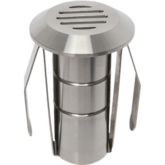Wynn 1W Marker Light with Louver Cover - 12 volts - stainless steel