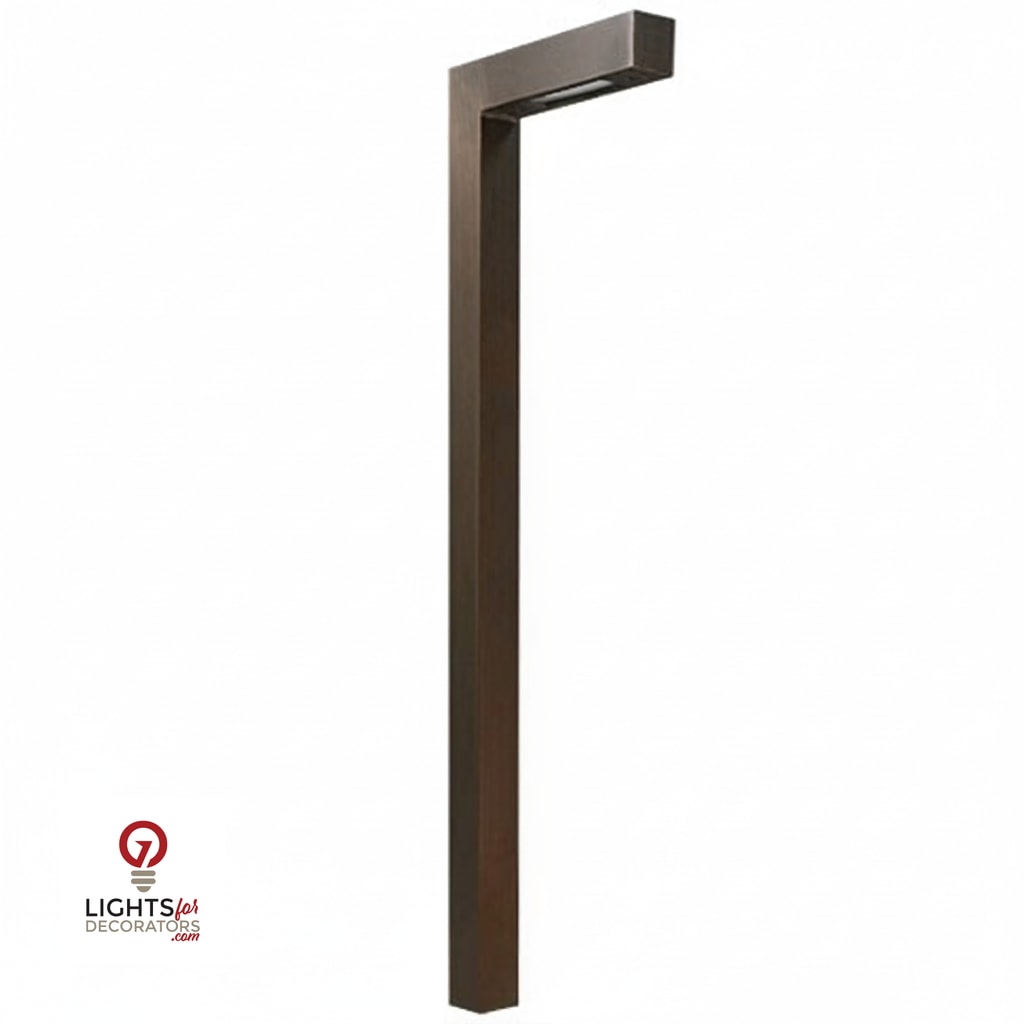 Enclave L-Shaped Brass Drop-In Path Light — view 2