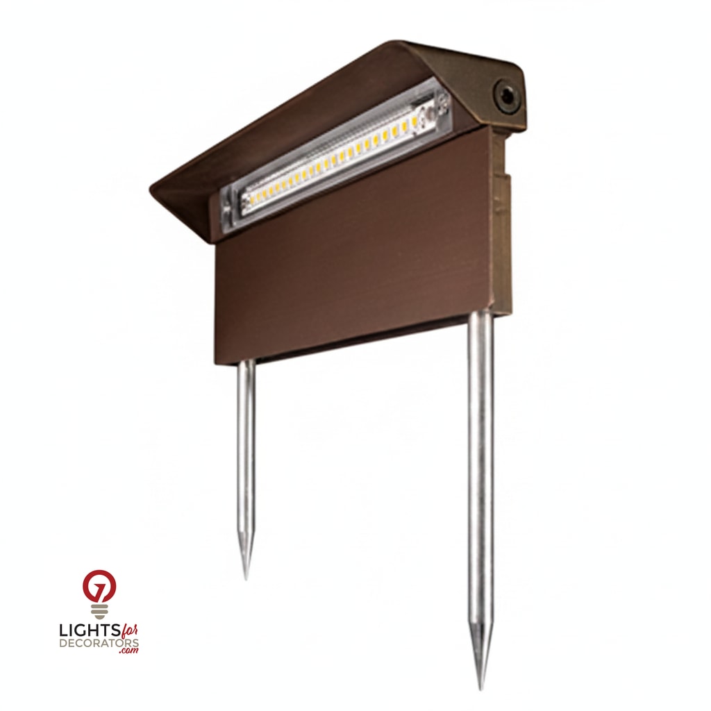 RAINIER Integrated Driveway/Pathway Light - Brass — view 2