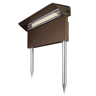 RAINIER Integrated Driveway/Pathway Light - Brass
