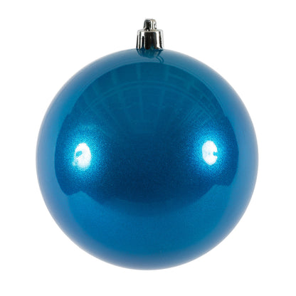 4" Shatterproof Ball Ornament - Burgundy - Candy - UV Treated - Set of 6 10" (Single)- Candy (UV) — view 5
