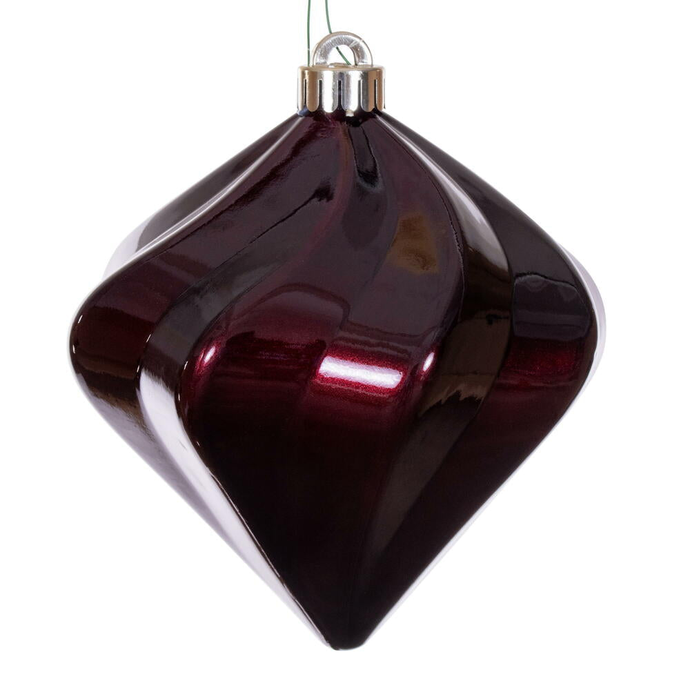 6" Candy Swirl Diamond Ornament UV (Bag of 3)