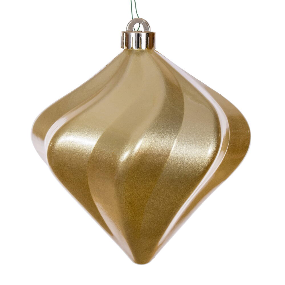 6" Candy Swirl Diamond Ornament UV (Bag of 3)