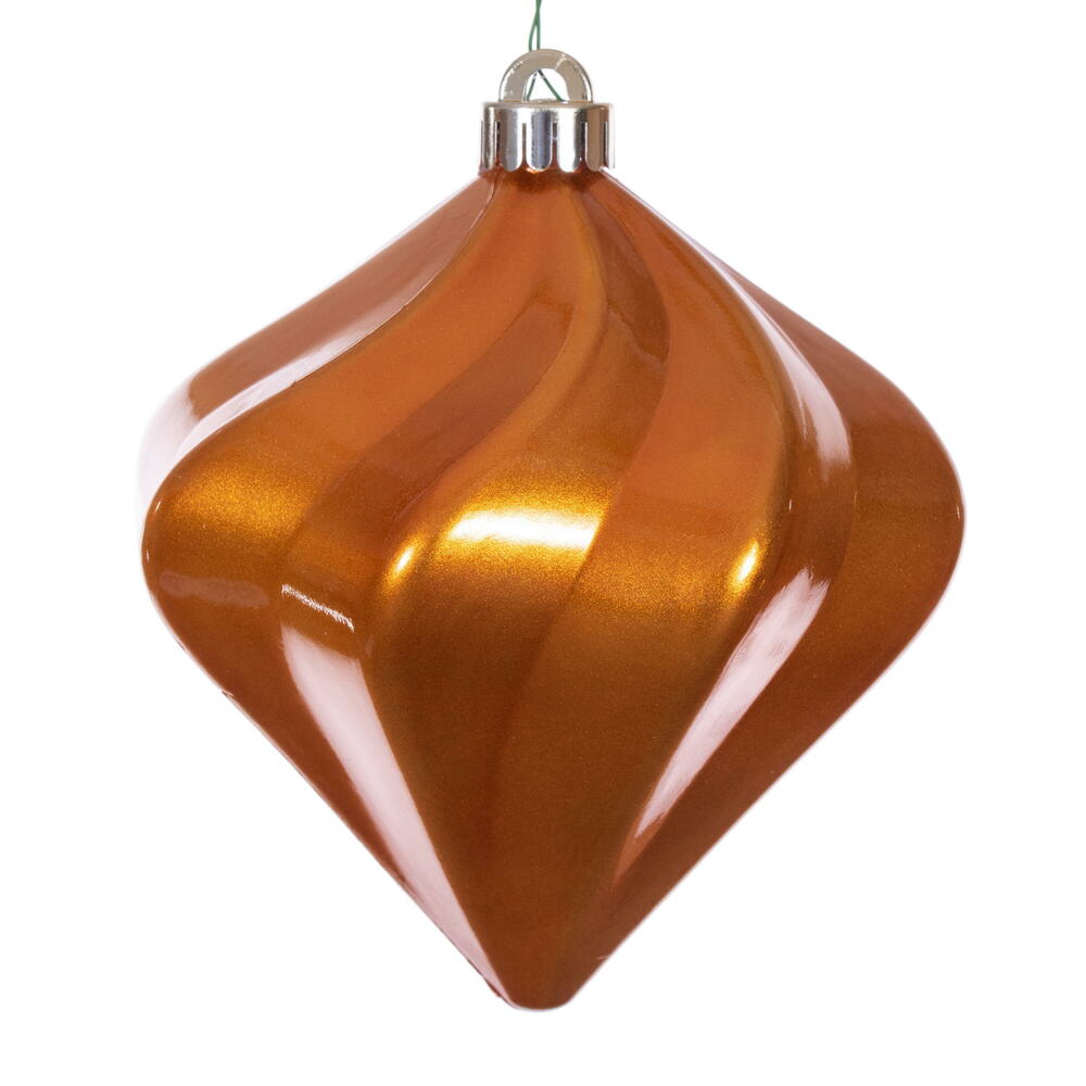 6" Candy Swirl Diamond Ornament UV (Bag of 3)