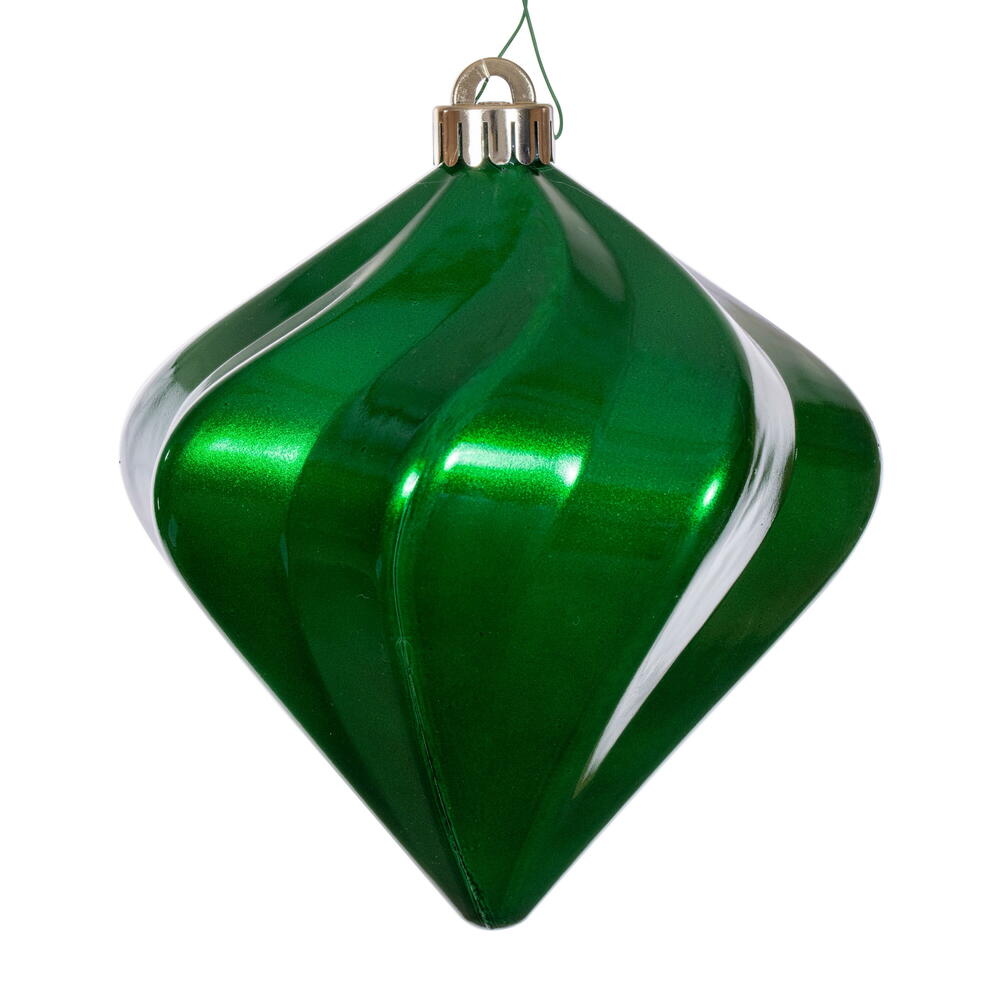6" Candy Swirl Diamond Ornament UV (Bag of 3)