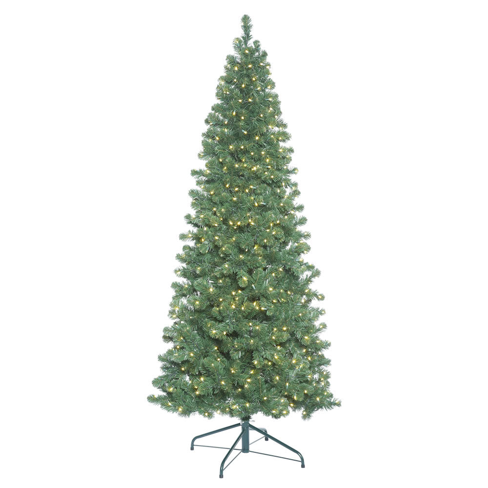 12' Oregon Slim Christmas Tree - Prelit 9.5' x 47"- Warm White — view 3