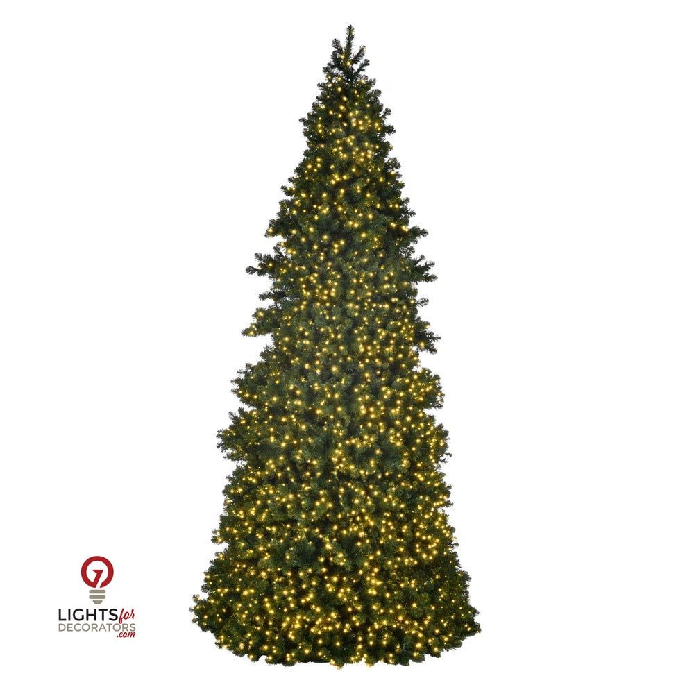 Grand Teton Commercial Tower Tree -  Warm White - Coaxial Lights (14' - 40')