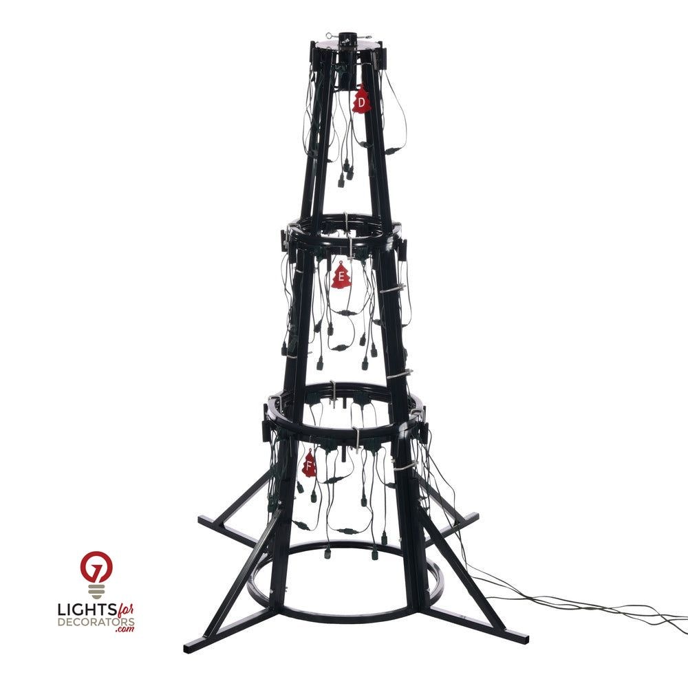 Grand Teton Commercial Tower Tree -  Warm White - Coaxial Lights (14' - 40')