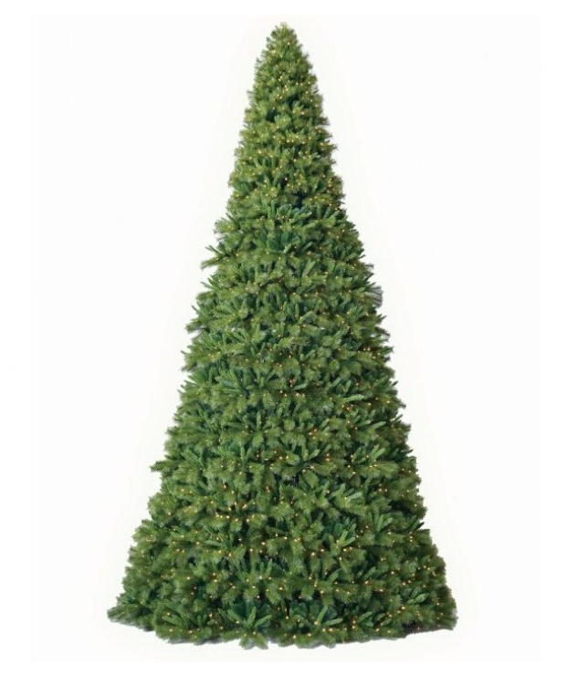 Belgium Mix Commercial Christmas Tree - Panel Tower Tree - Warm White LED (18' - 40')