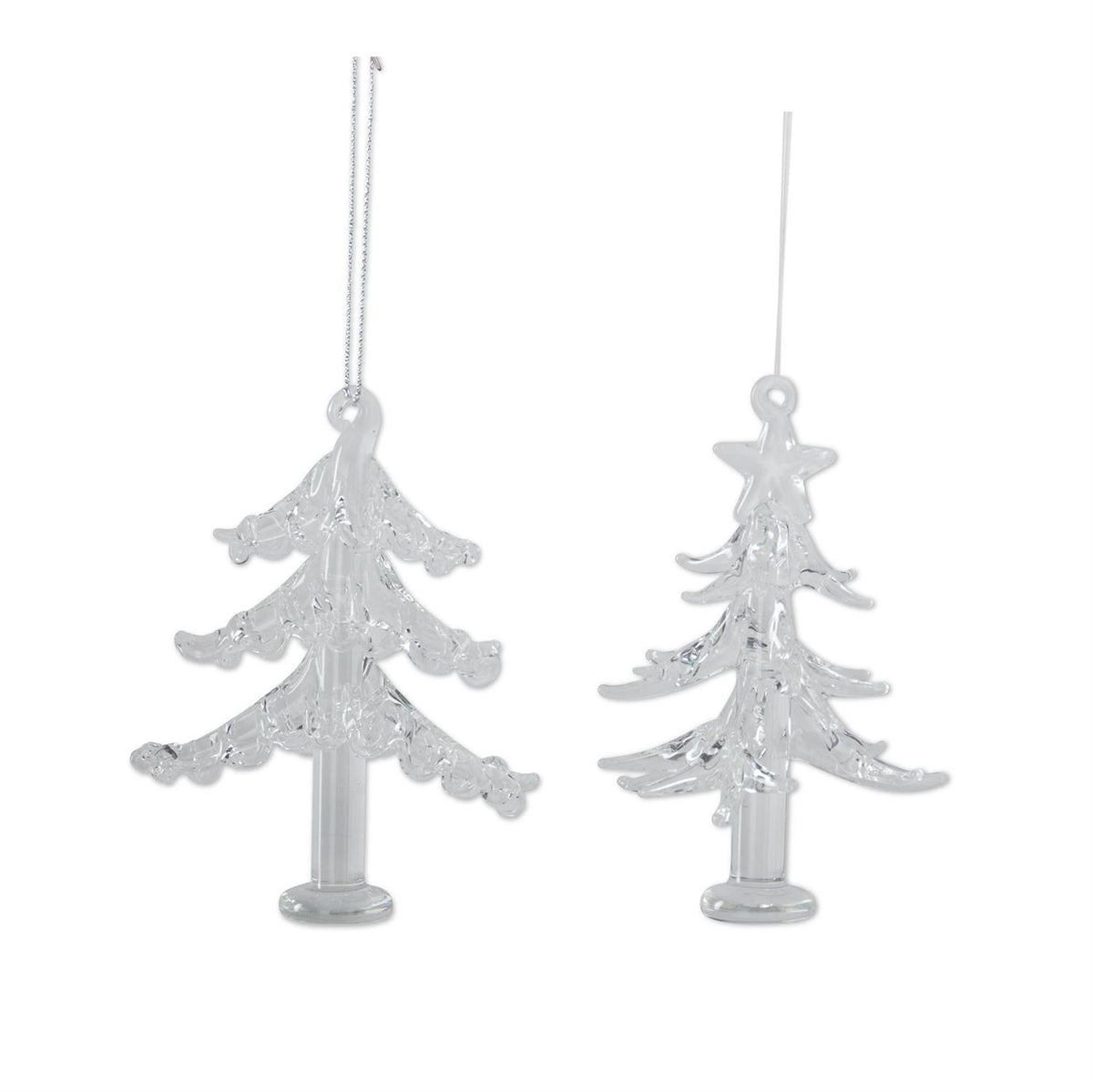 Assorted Handcrafted Glass Christmas Tree Ornaments