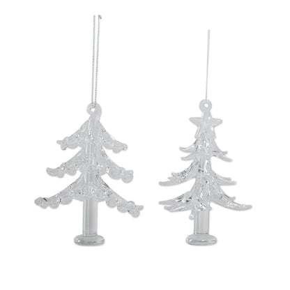 Assorted Handcrafted Glass Christmas Tree Ornaments