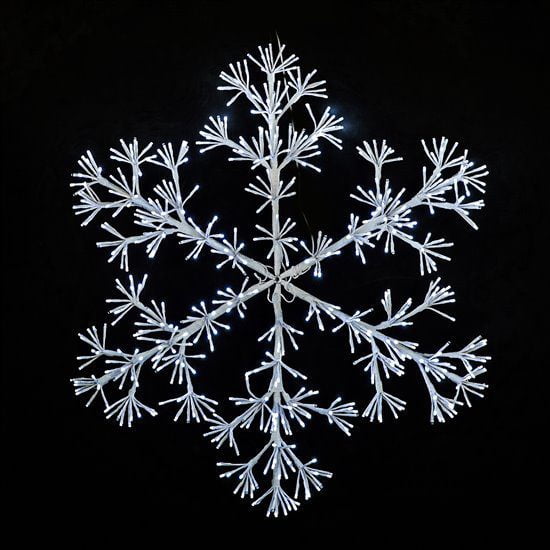 36" Sparkler Snowflake - Pure White