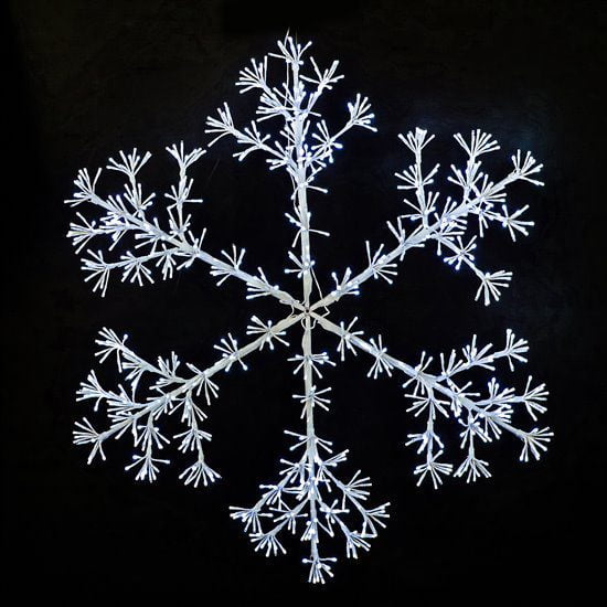 48" Sparkler Snowflake - Pure White