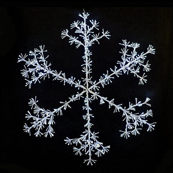 60" Sparkler Snowflake - Pure White