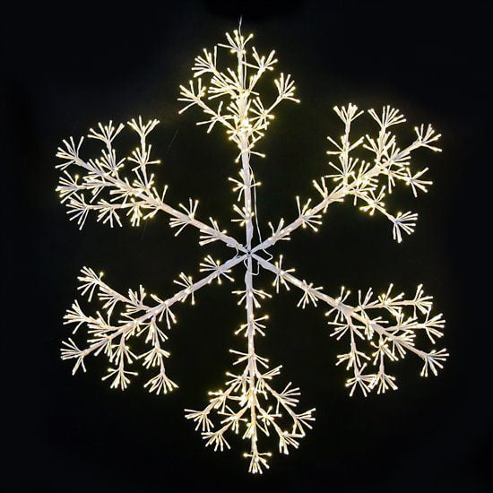 48" Sparkler Snowflake - Warm White