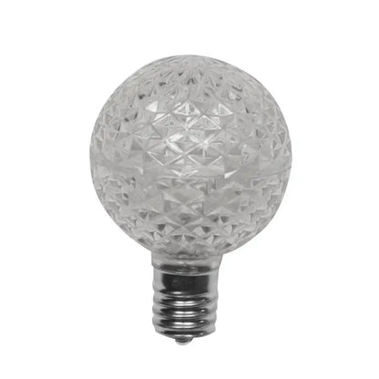 Teal LED G40 - TrueLit Pro Faceted Bulb Teal — view 5