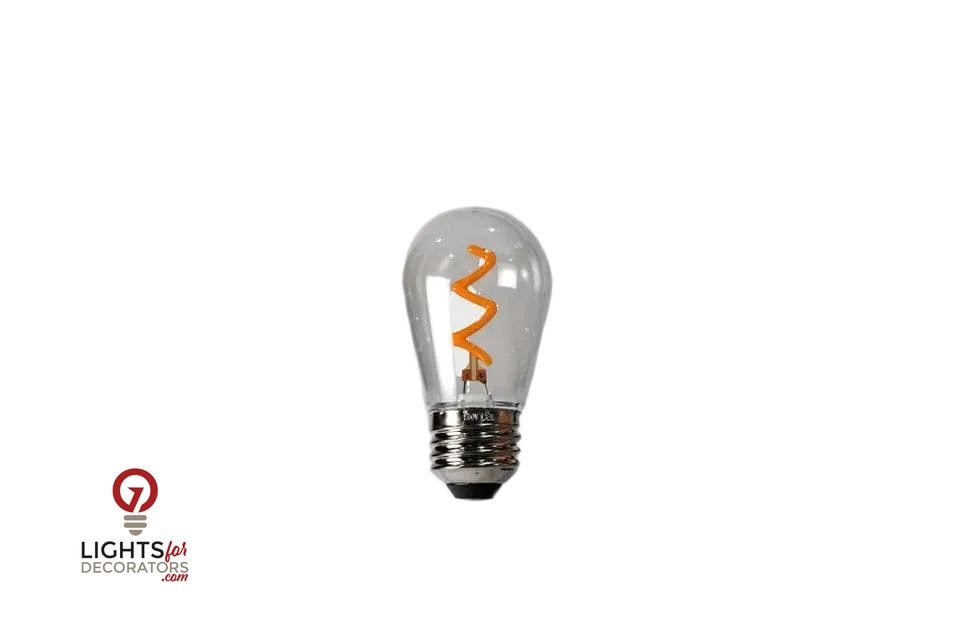 LED Edison - Style Patio Bulb - Lightning Filament - Warm White – Box of 25