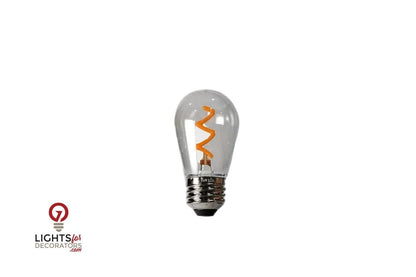 LED Edison - Style Patio Bulb - Lightning Filament - Warm White – Box of 25