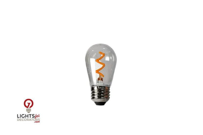 LED Edison - Style Patio Bulb - Lightning Filament - Warm White – Box of 25